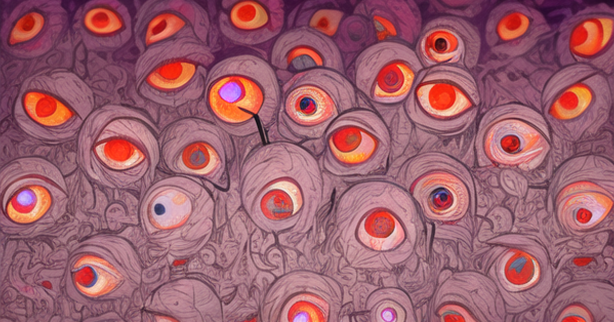 目玉を宿す藁人形