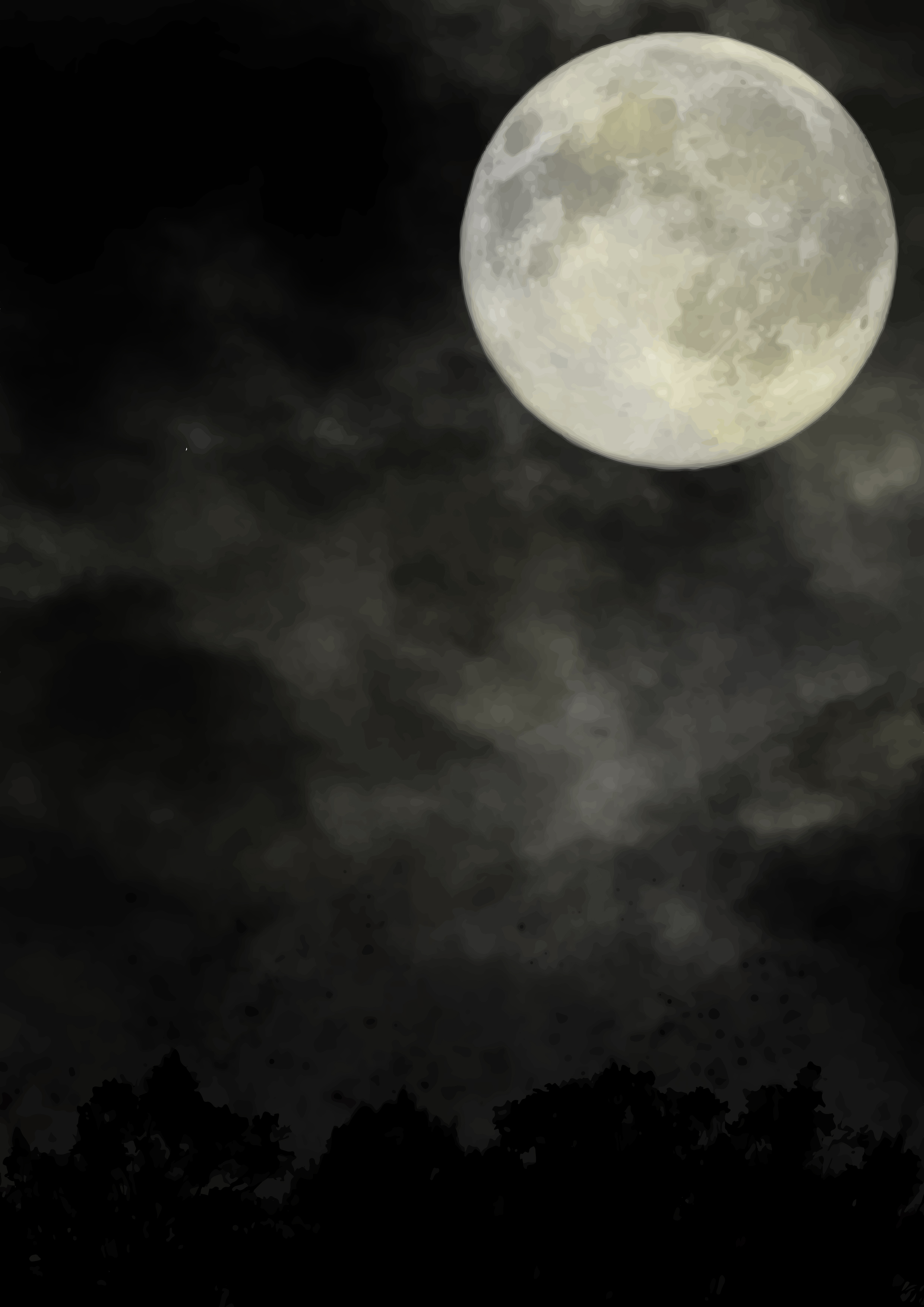 今日は月がよく見えますね。