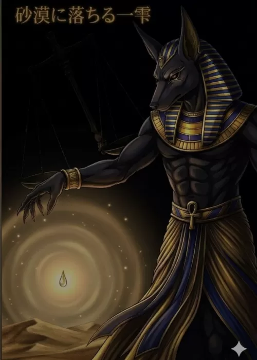 砂漠に落ちる一雫