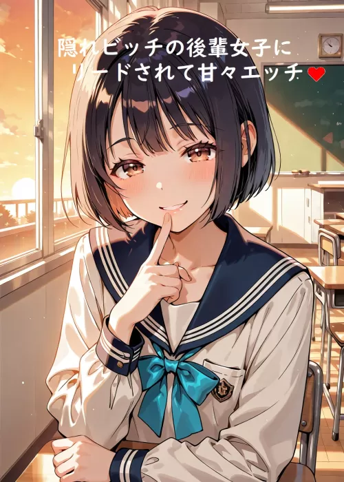 隠れビッチの後輩女子にリードされて甘々エッチ