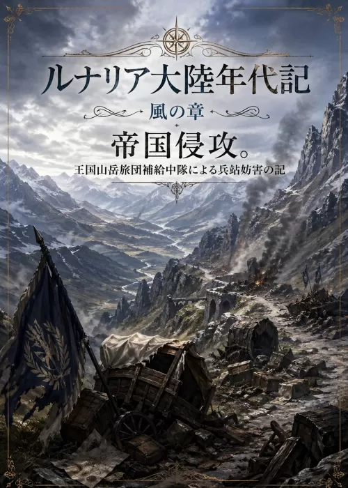 ルナリア大陸年代記 風の章　帝国侵攻。王国山岳旅団補給中隊に...